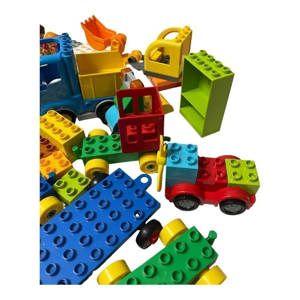 Mixed lot of Duplo Legos vehicles figures building blocks